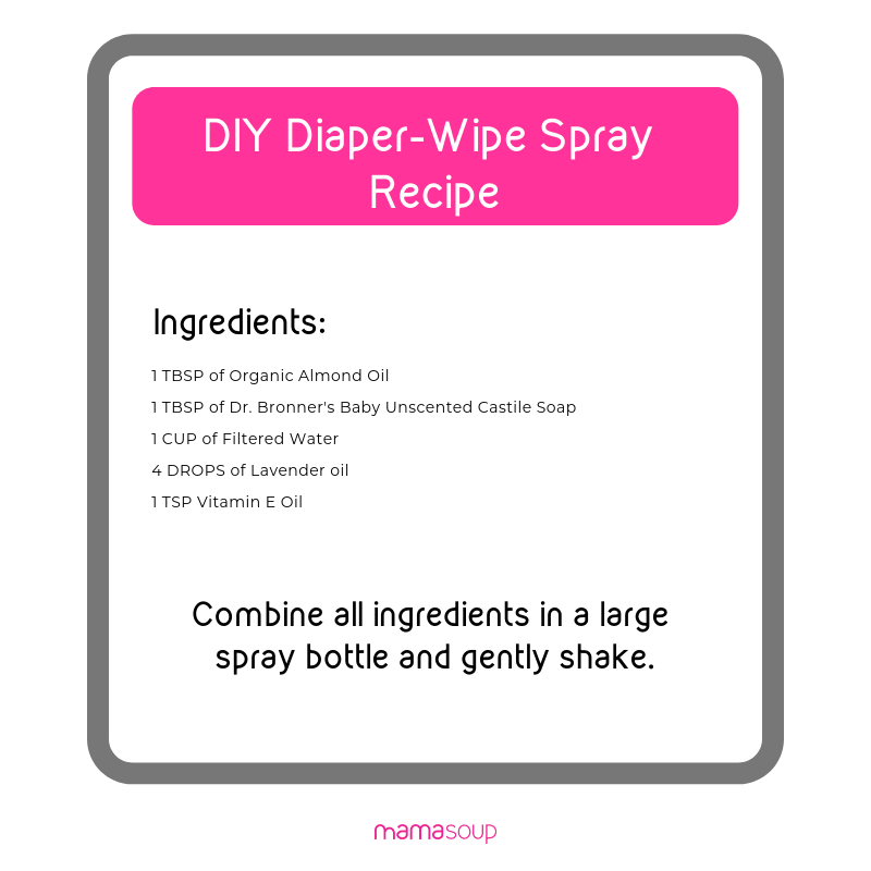 DIY Diaper Wipe Spray from the Mamasoup Blog