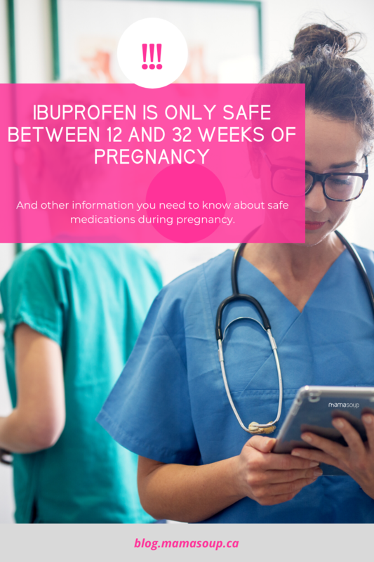 recommendations for ibuprofen use during pregnancy