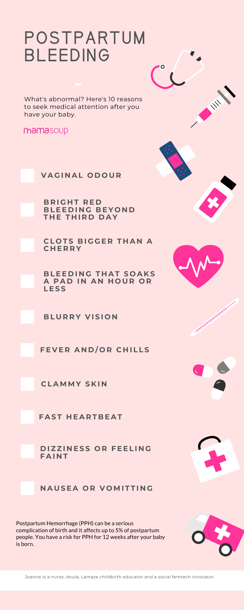 Postpartum Bleeding Stages